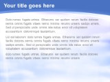 God Rays 02 Blue PowerPoint Template text slide design